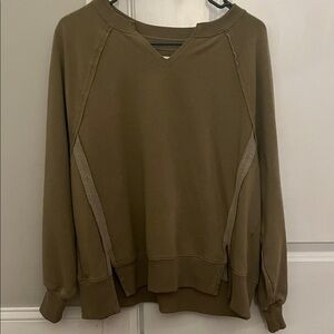 American Eagle Outfitters Olive Sweatshirt